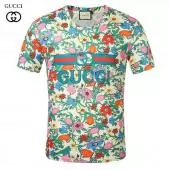 acheter t-shirts homme gucci gg line flower